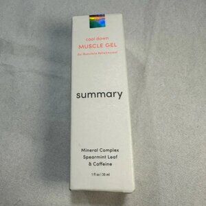 Summary Cool Down Muscle Gel 30ml w. Spearmint, Menthol, Caffeine NIB
